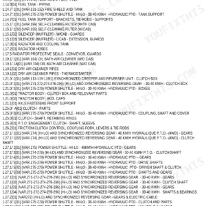 New Holland TL90 Parts Catalog - Page 1