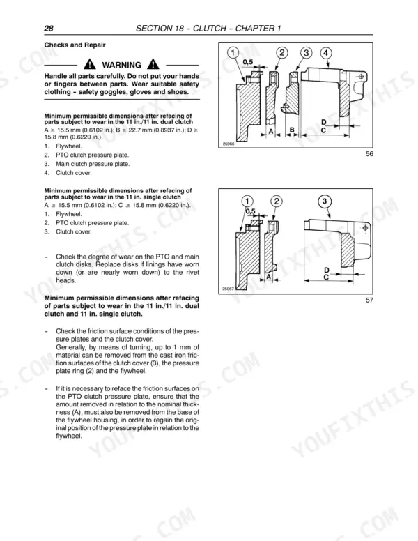 New Holland TN60DA repair manual - CLUTCH, Section 18 -- Clutch -- Chapter 1