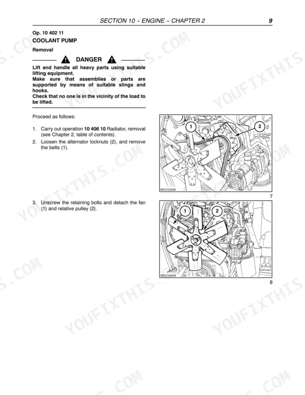 New Holland TN60VA repair manual - ENGINE, Section 10 -- Engine -- Chapter 2
