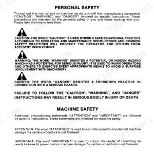 New Holland TR86, TR87, TR88 Repair Manual - Page 1
