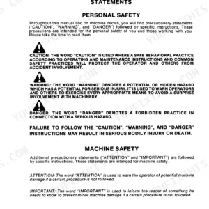 New Holland TR96, TR97, TR98 Repair Manual - Page 1