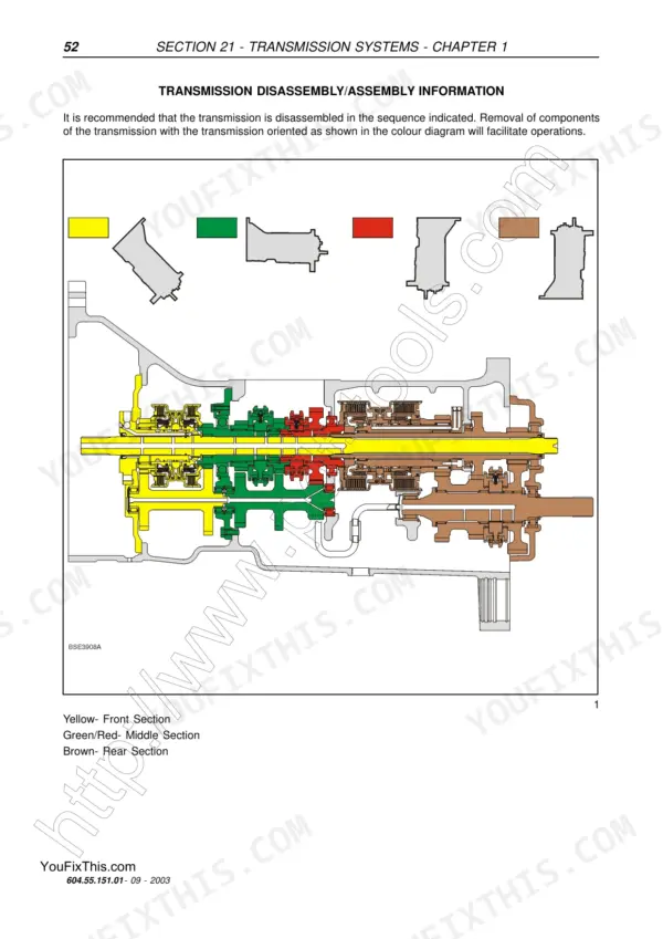 New Holland TS100A repair manual - Section 21 - Transmission Systems - Chapter 1