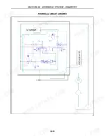 new-holland-tt45a-tt50a-tractor-repair-manual-87655301-hydraulic-405.webp New Holland TT45A, TT50A hydraulic circuit diagram showing cylinder, control valve, pump, and filter components.
