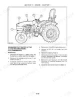 new-holland-tt45a-tt50a-tractor-repair-manual-87655301-procedures-91.webp New Holland TT45A, TT50A tractor disassembly procedure for separating the engine from the 8x2 transmission clutch housing.