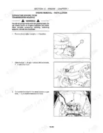 new-holland-tt60a-tt75a-tractors-repair-manual-84154805-procedures-96.webp New Holland TT60A, TT75A engine removal procedure: removing ballast weights, opening hood, and gas strut support.
