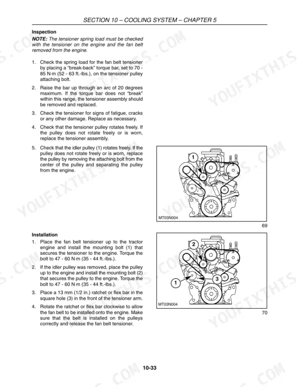 New Holland TV145 repair manual - ENGINE, Section 10 – Cooling System – Chapter 5