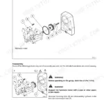New Holland W50, W60, W70, W80, W50-W60, W70-W80: Exploded view and disassembly procedure for rear axle hydraulic motor group.