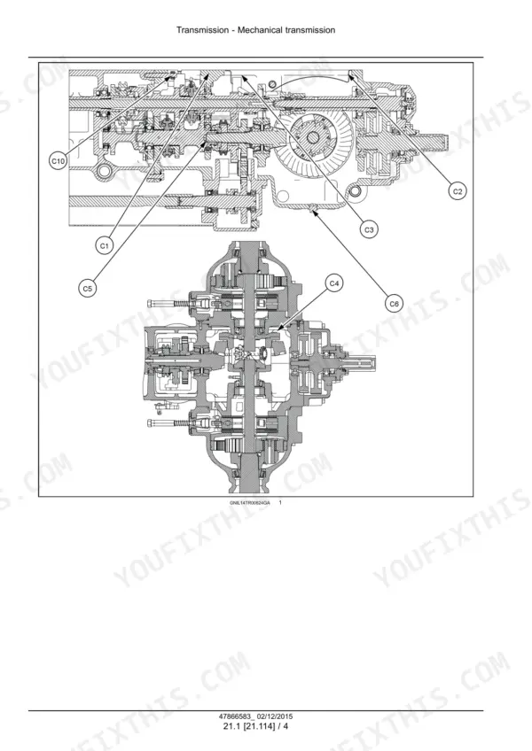 New Holland Workmaster 50 repair manual - Transmission - Mechanical transmission