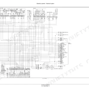 New Holland Boomer 33 and 37 complete tractor electrical schematic with instrument panel and fuse box.