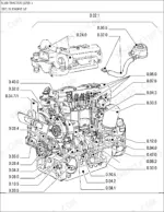 nh-tl100-parts-catalog-v2-page-24.webp New Holland TL100 engine section index drawing with figure code callouts.