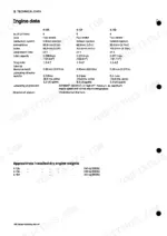 perkins-4-135-4-154-4-182-diesel-engine-shop-manual-601-ser01901176-specs-15.webp Perkins 4.135, 4.154, 4.182 engine technical data table including bore, stroke, compression ratio, and dry engine weights.