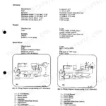 Perkins 4.154 electrical system specs, alternator, dynamo, starter motor data, and wiring diagrams for AC5 and 11AC units.