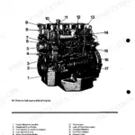 Perkins 4.165, 4.165 Diesel Engine fuel pump side view diagram with numbered component list 1-17.