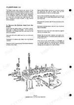 perkins-4-192-4-203-d4-203-diesel-engines-workshop-manual-601-ser06811010-exploded-view-34.webp Perkins 4.192, 4.203, D4.203 cylinder head removal procedure and exploded view diagram of the cylinder head assembly.