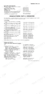 perkins-4-2482-to-m90-diesel-engines-workshop-manual-601-tpd-0393-1229-clearances-15.webp Perkins 4.2482, 4.236, 4.212 engine technical data table showing cylinder block dimensions, wear limits, and liner specifications.