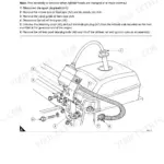 Perkins 4006 and 4008, 4000 Series: Valve gear oil feed pipe and ignition coil support removal procedure and diagram.