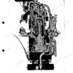 Perkins 6.354, T6.354, 6.3542, 6.372 engine cross-sectional view showing internal piston, rod, and valve assembly.