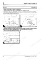 perkins-peregrine-edi-diesel-engine-repair-manual-tpd-1353e-procedures-34.webp Perkins Peregrine EDi rocker cover removal procedure, including electrical connector disconnection and setscrew removal steps.