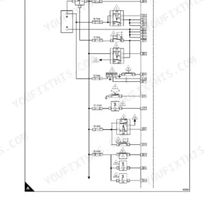 Perkins Peregrine EDi and 1300 Series EDi wiring diagram A showing ECM connections, relays, fuses, and ignition switch.