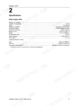 perkins-phaser-135-ti-4-cylinder-diesel-engine-shop-manual-tpd-1356e-specs-21.webp Perkins Phaser 135 Ti, Model AL basic engine data specifications table including bore, stroke, and clearances.