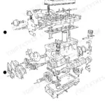 Perkins T6.3544, 6.3544, 6.3724, H6.3544, HT6.3544, M135, M165T, M200Ti, M240Ti, M275Ti, 6HD100, 6HD150T, 6HD185T engine exploded view
