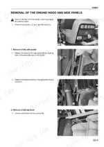 same-diamond-to-265-tractor-repair-manual-procedures-513.webp Same Diamond 210/235/265 engine hood and side panel removal with numbered components