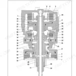 Same Dorado Power Shuttle HML unit clutches assembly cross-section diagram for disassembly procedure.