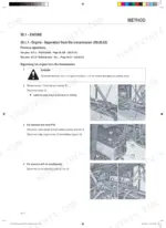same-explorer-to-100-tractor-shop-manual-307-w-003a-en-0-00-procedures-116.webp Same EXPLORER 3 85, EXPLORER 3 100 engine separation from transmission procedure with component photos.