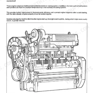 Same Titan 160, Titan 190 engine general information page with an illustration of the air-cooled engine assembly.