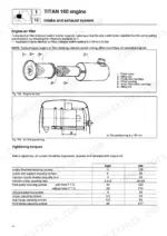 same-titan-to-190-tractor-workshop-manual-307-1055-3-0-torque-91.webp Same Titan 160, Titan 190 engine air filter diagrams and tightening torque specifications table for engine components.