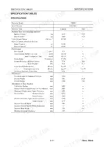 takeuchi-tb014-tb016-compact-excavator-workshop-manual-cc4e002-specs-33.webp Takeuchi TB014, TB016 specification table listing machine mass, performance, and dimensions for canopy and cab models.