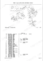 takeuchi-tb015-mini-excavator-parts-catalog-pc3-101z6-cab-parts-25.webp Takeuchi TB015 exploded view and parts list for cab stand assembly, including brackets, levers, handles, and hardware.