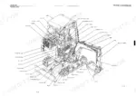 Takeuchi TB020, COMPACT EXCAVATOR, 78.4 mm STROKE SERIES, 00880, external view diagram showing machine components.