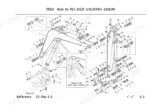 takeuchi-tb025-mini-excavator-parts-catalog-pe3-102z5-boom-parts-192.webp Takeuchi TB025 exploded view diagram of boom, arm, and bucket linkage components with numbered parts list references.