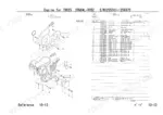 takeuchi-tb025-mini-excavator-parts-catalog-pe3-102z5-engine-parts-393.webp Takeuchi TB025 engine gear housing exploded view diagram and parts list for 3TN84L-RTBZ engine.