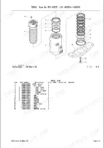 takeuchi-tb045-hydraulic-excavator-parts-catalog-pk2-102z5-hydraulic-parts-164.webp Takeuchi TB045 exploded view and parts list for the swivel joint assembly, including seals, hub, shaft, and flange.