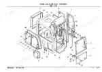 takeuchi-tb070w-wheeled-excavator-parts-catalog-pw1-101z1-cab-parts-198.webp Takeuchi TB070W exploded view diagram of cab assembly components, including glass, seals, and door hardware.