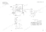 Takeuchi TB108 electrical wiring diagram showing starter, glow plug, stop solenoid, relays, and wiring color table.