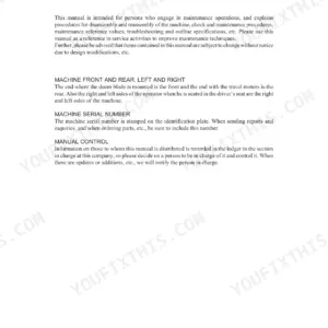 Takeuchi TB125, TB135, TB145 workshop - Page 1
