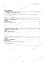 takeuchi-tb138fr-compact-excavator-workshop-manual-cg5e001-troubleshooting-347.webp Takeuchi TB138FR, TB138FR Compact Excavator, YDP-MP2, YDP-MP4 troubleshooting contents page for hydraulic systems.
