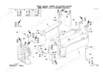 Takeuchi TB15FR exploded view diagram of boom offset components, pins, bushings, and hydraulic cylinder assembly.