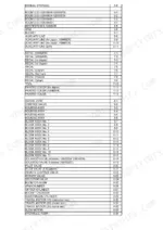 takeuchi-tb25fr-hydraulic-excavator-parts-catalog-be4z001-chassis-parts-13.webp Takeuchi TB25FR parts catalog table of contents for boom, decals, hydraulic valves, cylinders, and motors.