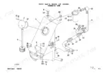 takeuchi-tb25fr-hydraulic-excavator-parts-catalog-be4z001-hydraulic-parts-106.webp Takeuchi TB25FR hydraulic tank exploded view showing tank, filter, hoses, and mounting hardware components.