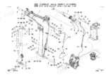 takeuchi-tb260-mini-excavator-parts-catalog-bq0z001-2-boom-parts-330.webp Takeuchi TB260 exploded view of boom assembly with shut-off valve and 2nd auxiliary hydraulic lines.