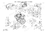 takeuchi-tb260-mini-excavator-parts-catalog-bq0z001-2-engine-parts-66.webp Takeuchi TB260 exploded view of engine mounting, air cleaner, and exhaust muffler system components.