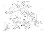 takeuchi-tb28fr-hydraulic-excavator-parts-catalog-bf4z006-boom-parts-176.webp Takeuchi TB28FR exploded view diagram of boom assembly components, pins, bushings, and hydraulic cylinders.