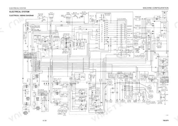 Takeuchi TB53FR, RHB31, RHB51, 3TNE84T, 4TNE84T, 2TN66C, 2TNE66KC, 3TN66C, 3TNE66KC, 3TNE68C, 3TNA72C, 3TNE74C, 3TNE72KC, 3TNE78AC, 3TNE82AC, 3TNE82C, 3TNE84C, 3TNE88C, 3TNE84TC, 4TNE82C, 4TNE84C, 4TNE88C electrical system wiring diagram.