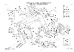 takeuchi-tb53fr-crawler-excavator-parts-catalog-bj1z006-1-boom-parts-268.webp Takeuchi TB53FR exploded view diagram of boom assembly, including hydraulic cylinders, pins, bushings, and mounting hardware.