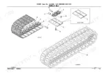 takeuchi-tb53fr-crawler-excavator-parts-catalog-bj1z006-1-chassis-parts-28.webp Takeuchi TB53FR exploded view diagram of crawler belt components, showing steel track assembly and rubber track options.