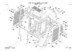 takeuchi-tl140-compact-track-loader-parts-catalog-bt9z009-cab-parts-212.webp Takeuchi TL140 exploded view diagram of canopy assembly, including side screens, roof panel, and interior trim components.